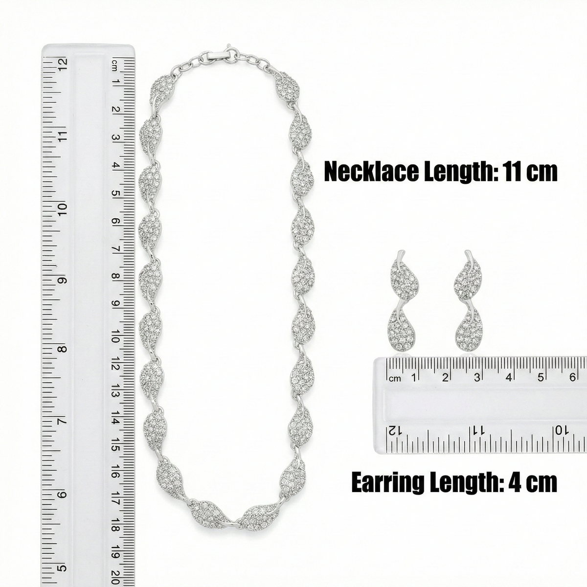 Rhodium Necklace Set for Women