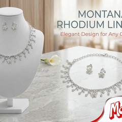 Rhodium Necklace Set for Women