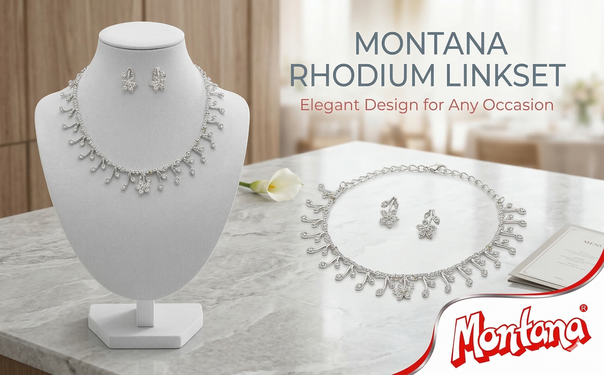 Rhodium Necklace Set for Women