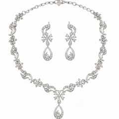 Rhodium Necklace Set for Women