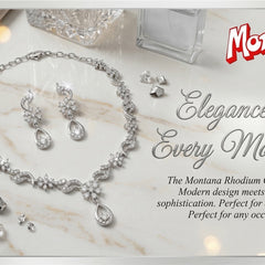 Rhodium Necklace Set for Women