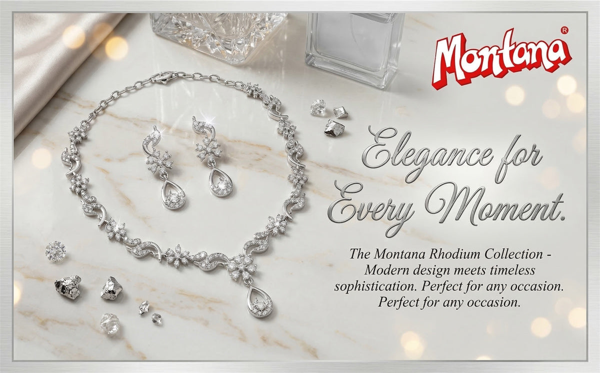 Rhodium Necklace Set for Women