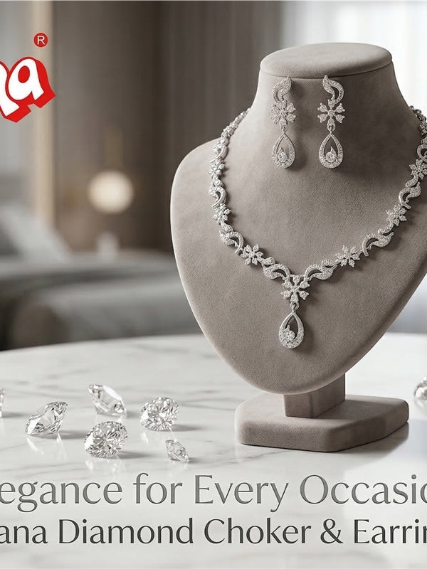 Rhodium Necklace Set for Women