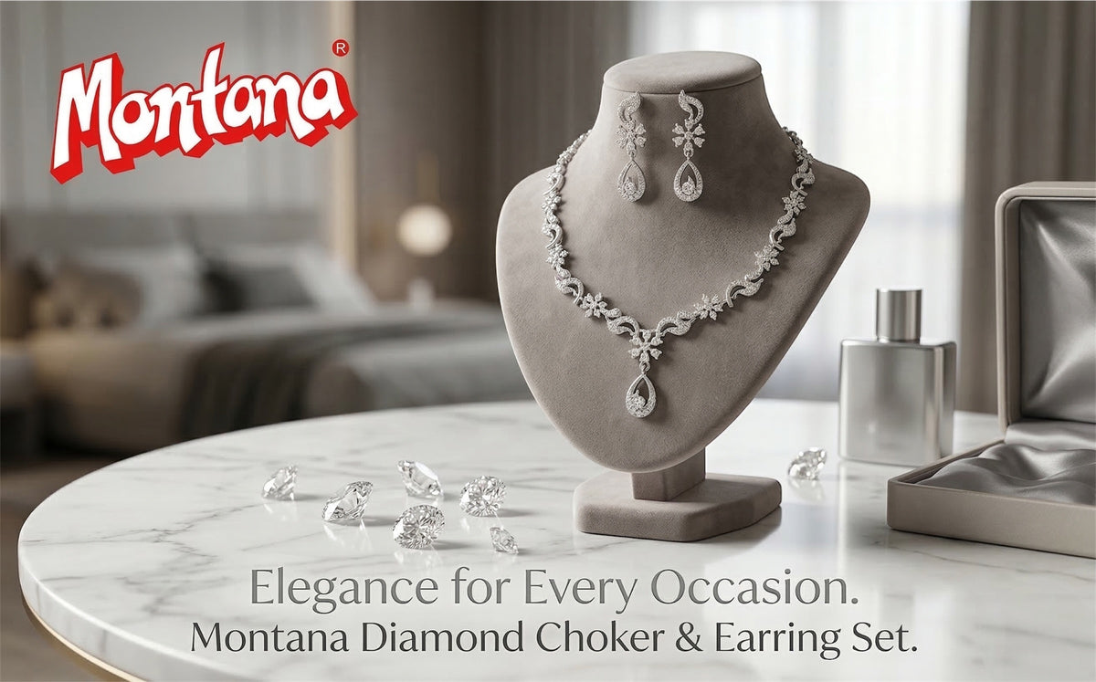 Rhodium Necklace Set for Women