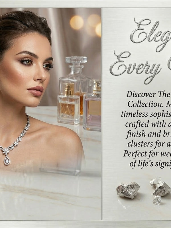 Rhodium Necklace Set for Women
