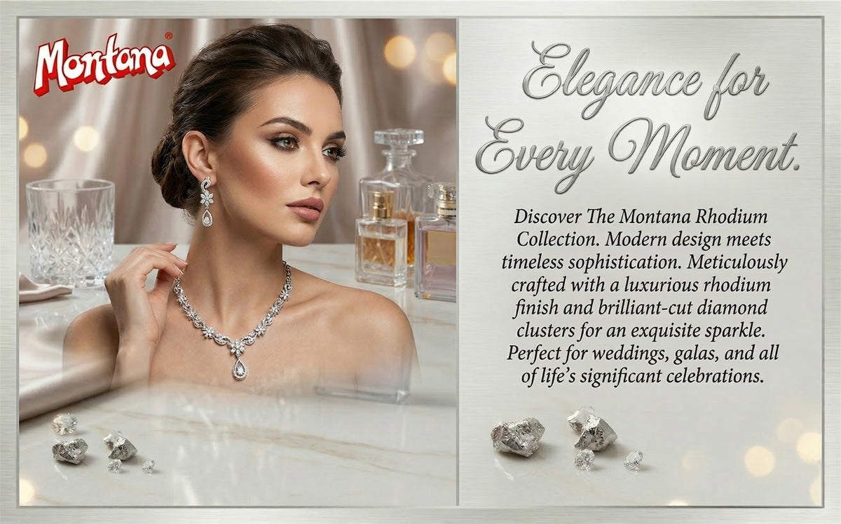 Rhodium Necklace Set for Women
