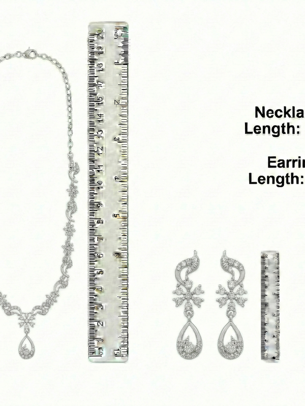 Rhodium Necklace Set for Women