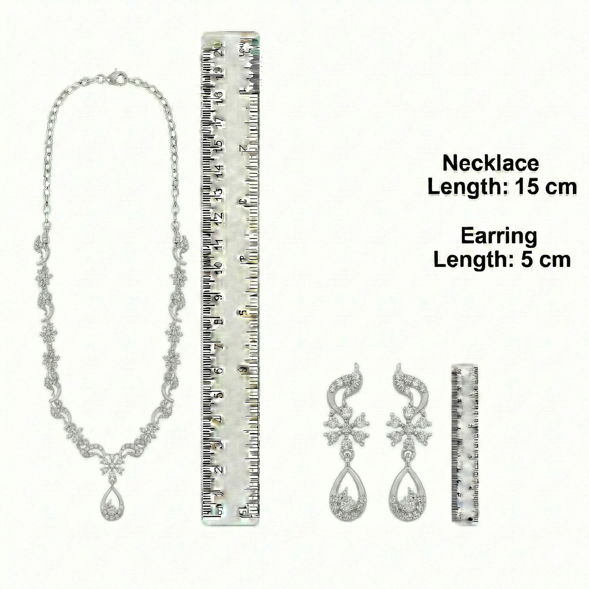Rhodium Necklace Set for Women