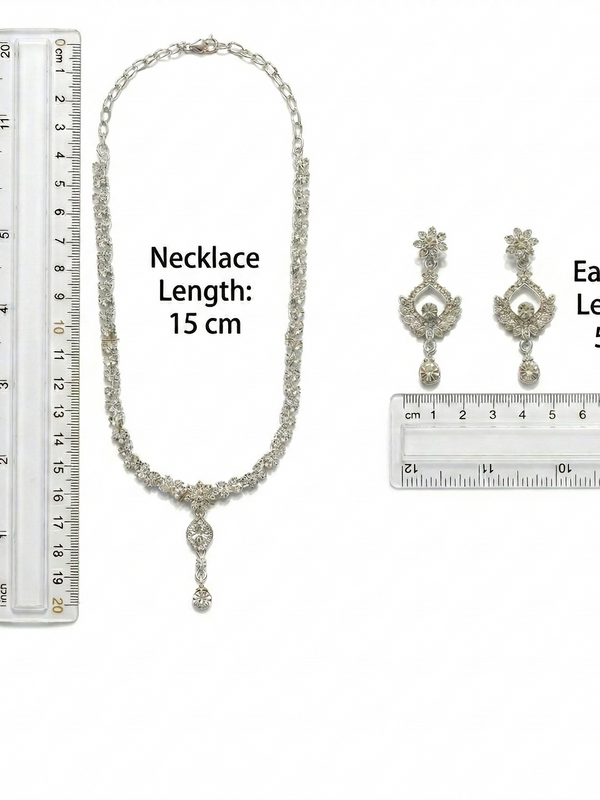 Rhodium Necklace Set for Women