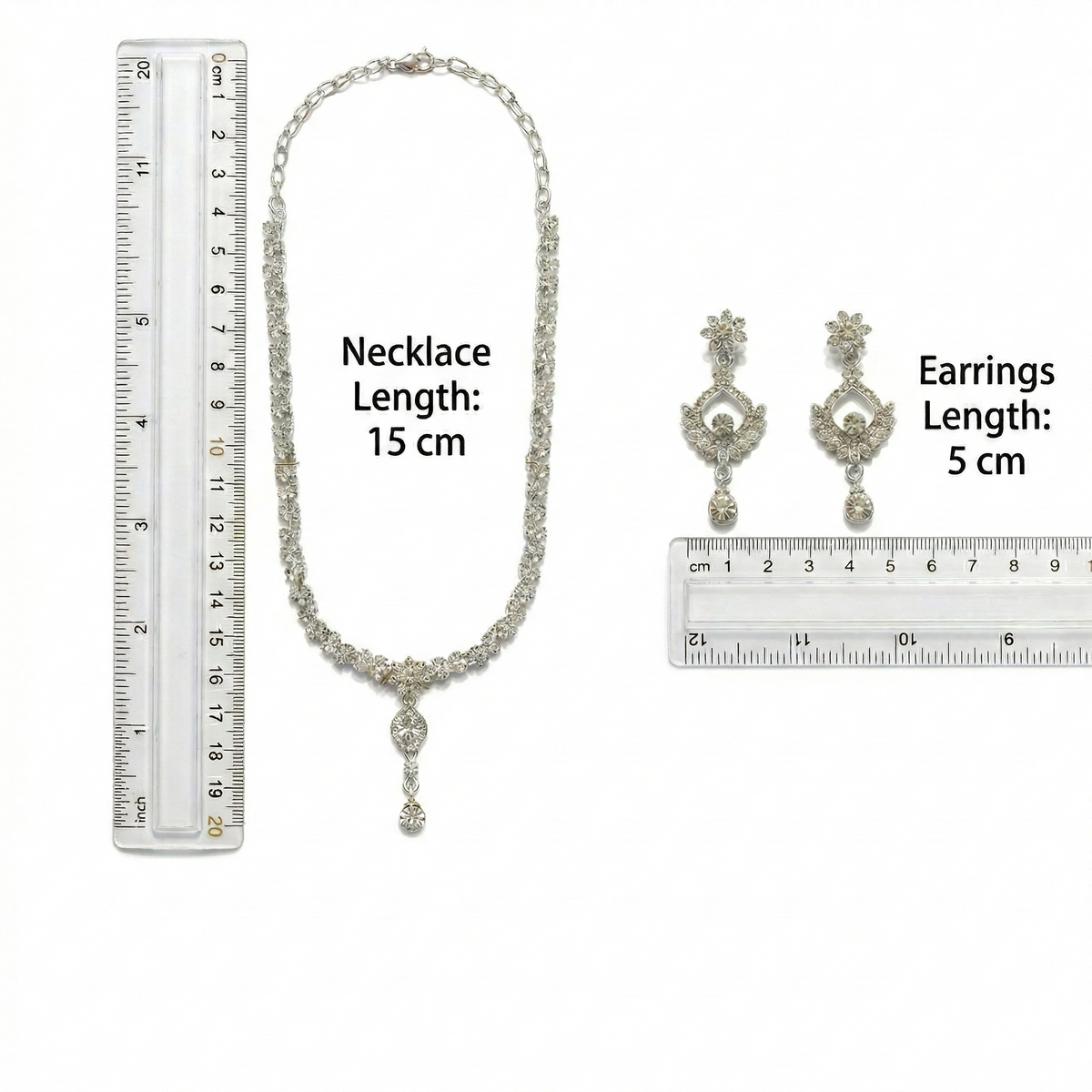 Rhodium Necklace Set for Women