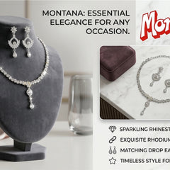 Rhodium Necklace Set for Women