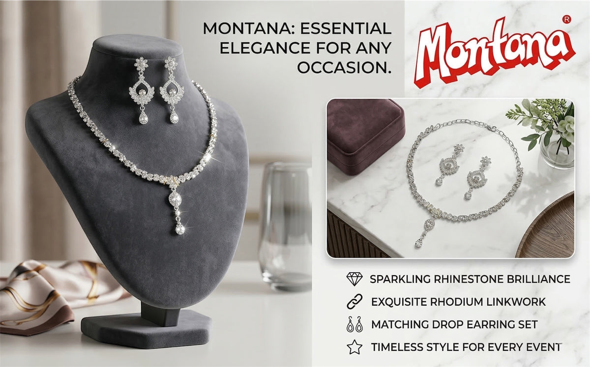 Rhodium Necklace Set for Women