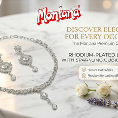 Rhodium Necklace Set for Women