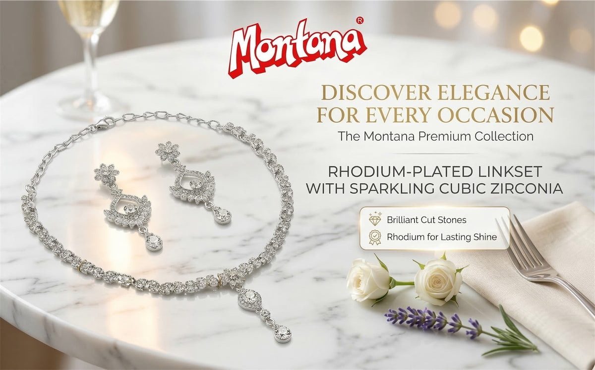 Rhodium Necklace Set for Women