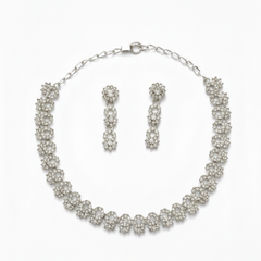 Rhodium Necklace Set for Women