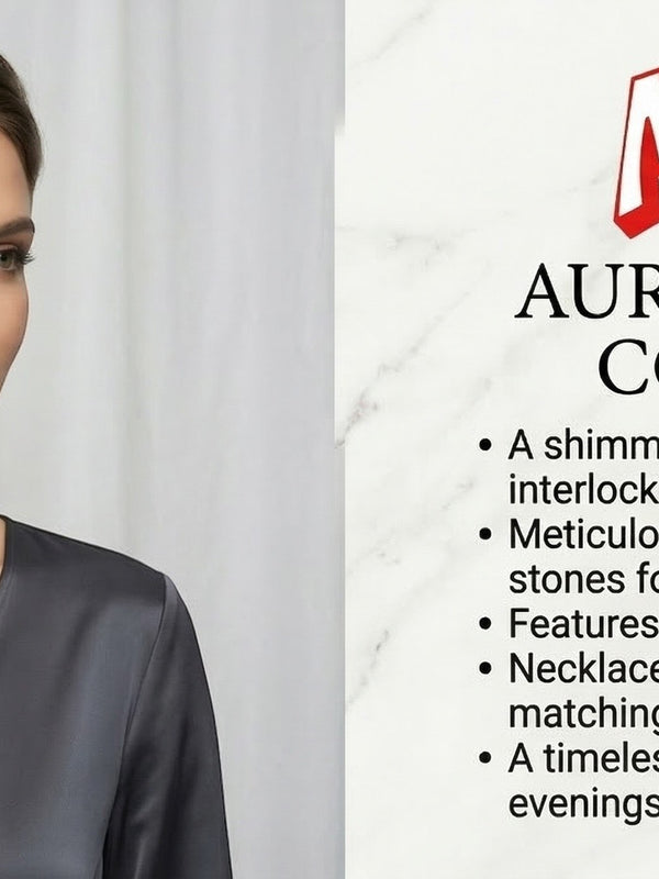 Rhodium Necklace Set for Women