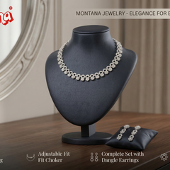 Rhodium Necklace Set for Women