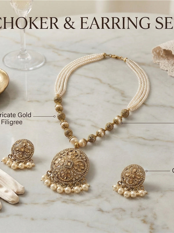 Pearl Necklace Set for Women