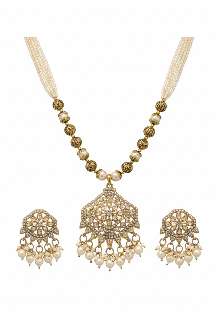 Pearl Necklace Set for women