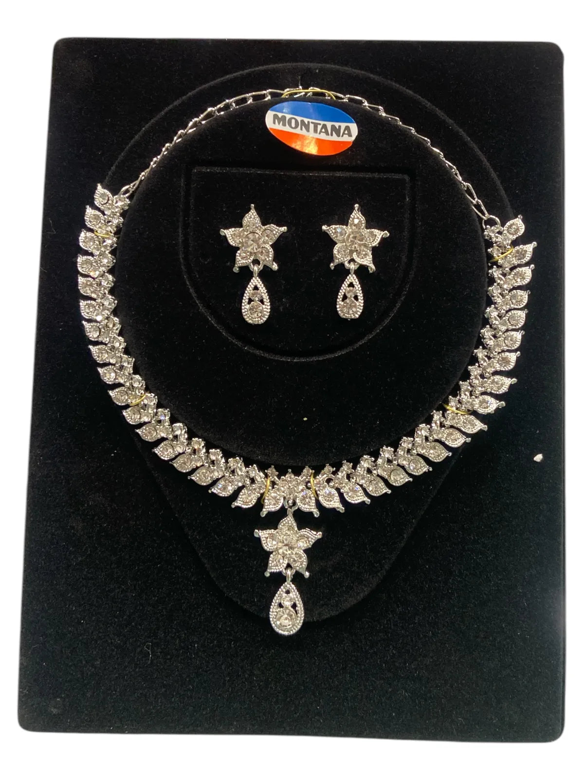 Rhodium Necklace Set for Women