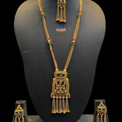 Heritage Kundan Long Necklace Set for Women