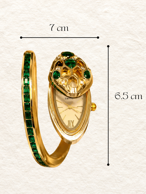 Emerald Serpent Gold Anti Tarnish Watch