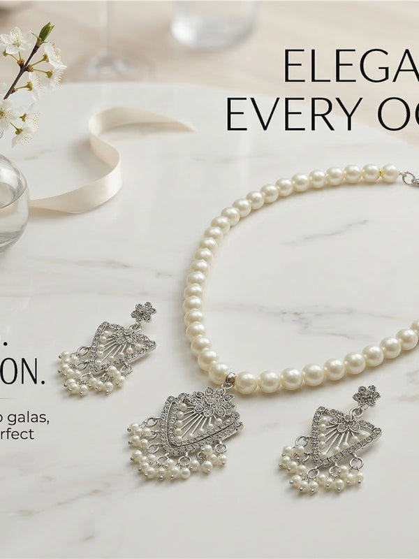Pearl Necklace Set for Women