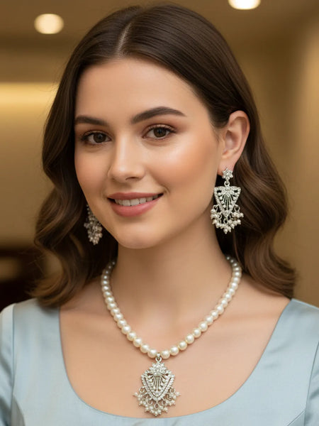 Pearl Necklace Set for Women