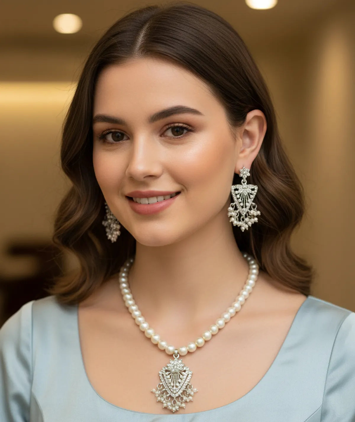Pearl Necklace Set for Women