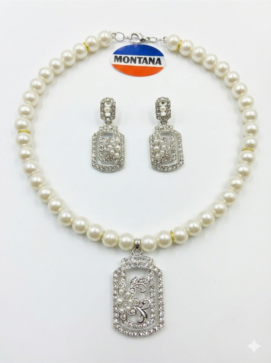 Pearl Necklace Set for women