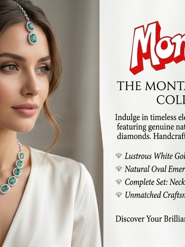 Mint Glass stone Necklace Set for women