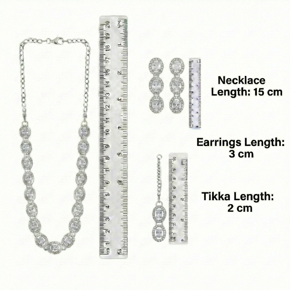 Pink Brass Glass Stone Choker Set For Women