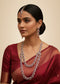 White Brass Multilayer Necklace Set For Women