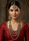 Golden LCT Multilayer Necklace Set For Women