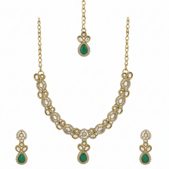 Mint Kundan Set for women