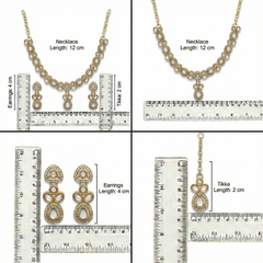 White Kundan Set for women