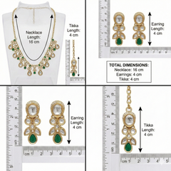 Green Kundan Set for women
