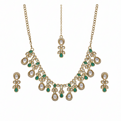 Mint Kundan Set for women