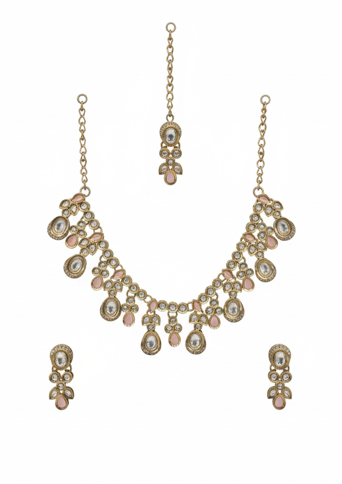 Pink Kundan Set for women