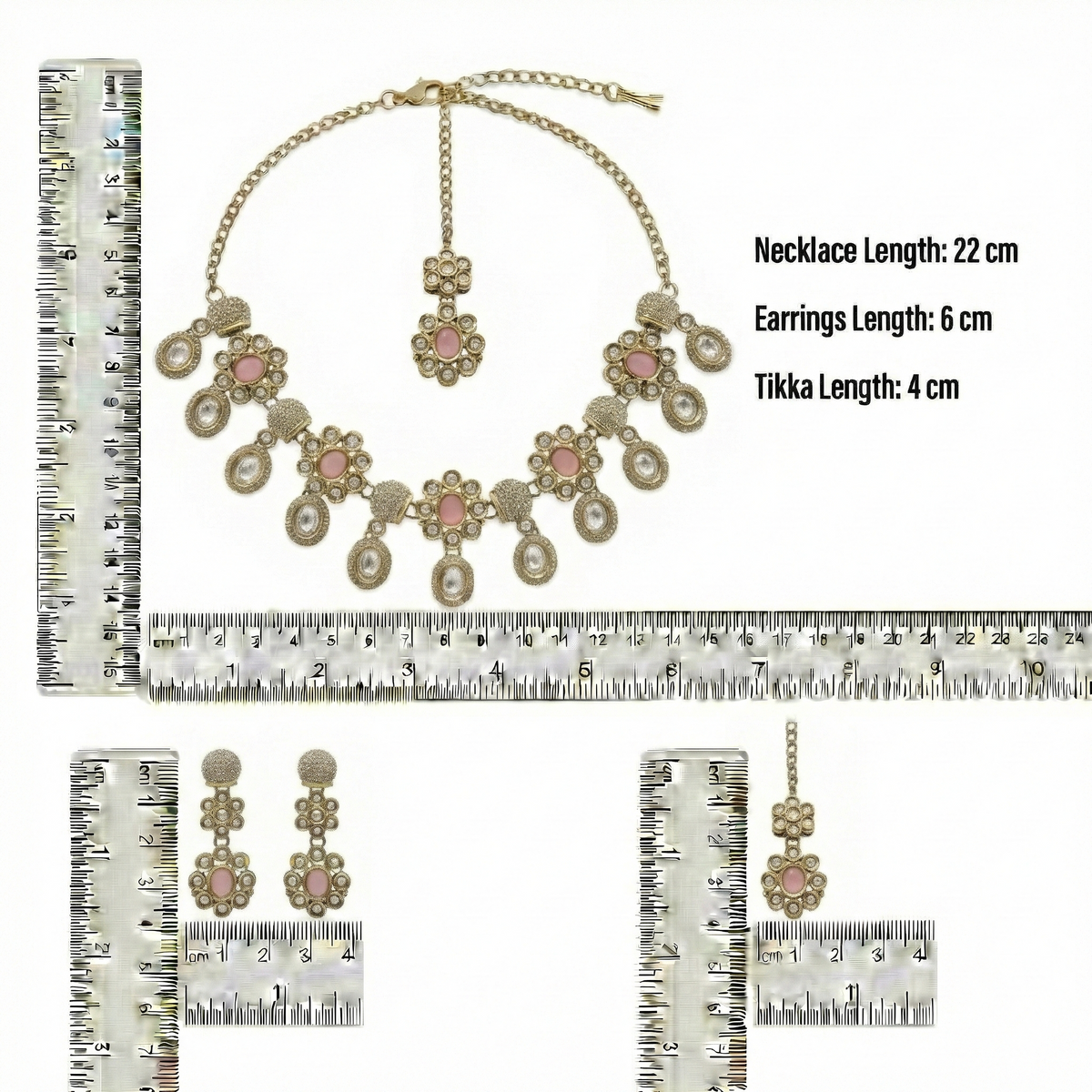 Green Kundan Necklace Set for Women