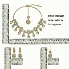 White Kundan Necklace Set for Women