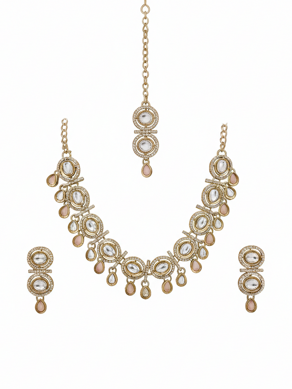 Pink Kundan Set for women