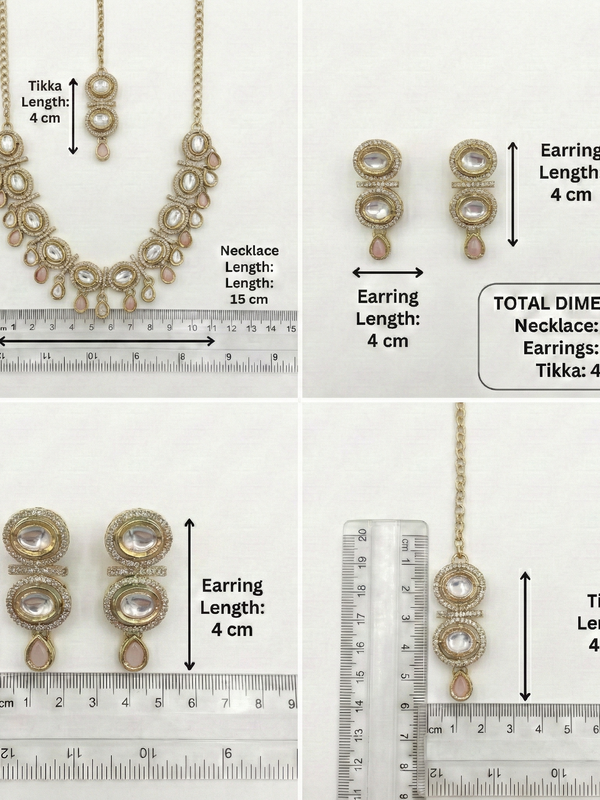 Pink Kundan Set for Women
