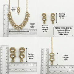 White Kundan Set for women