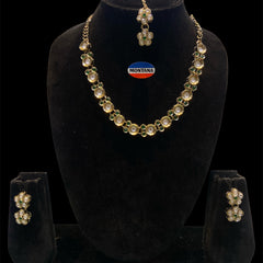 Green Kundan Set for women