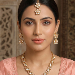 Pink Kundan Set for women
