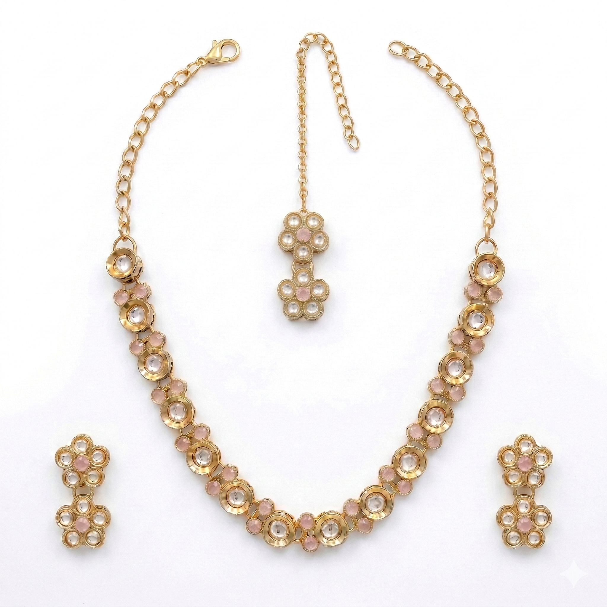 Pink Kundan Set for women