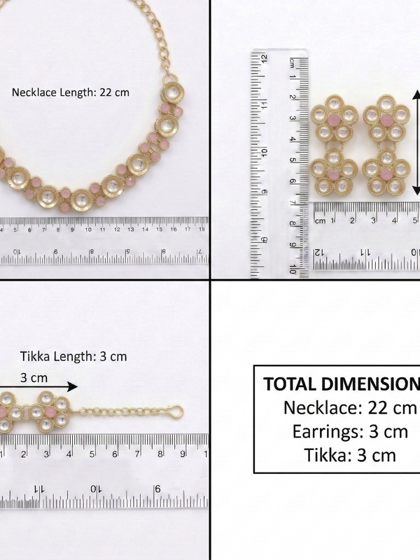 Pink Kundan Set for women