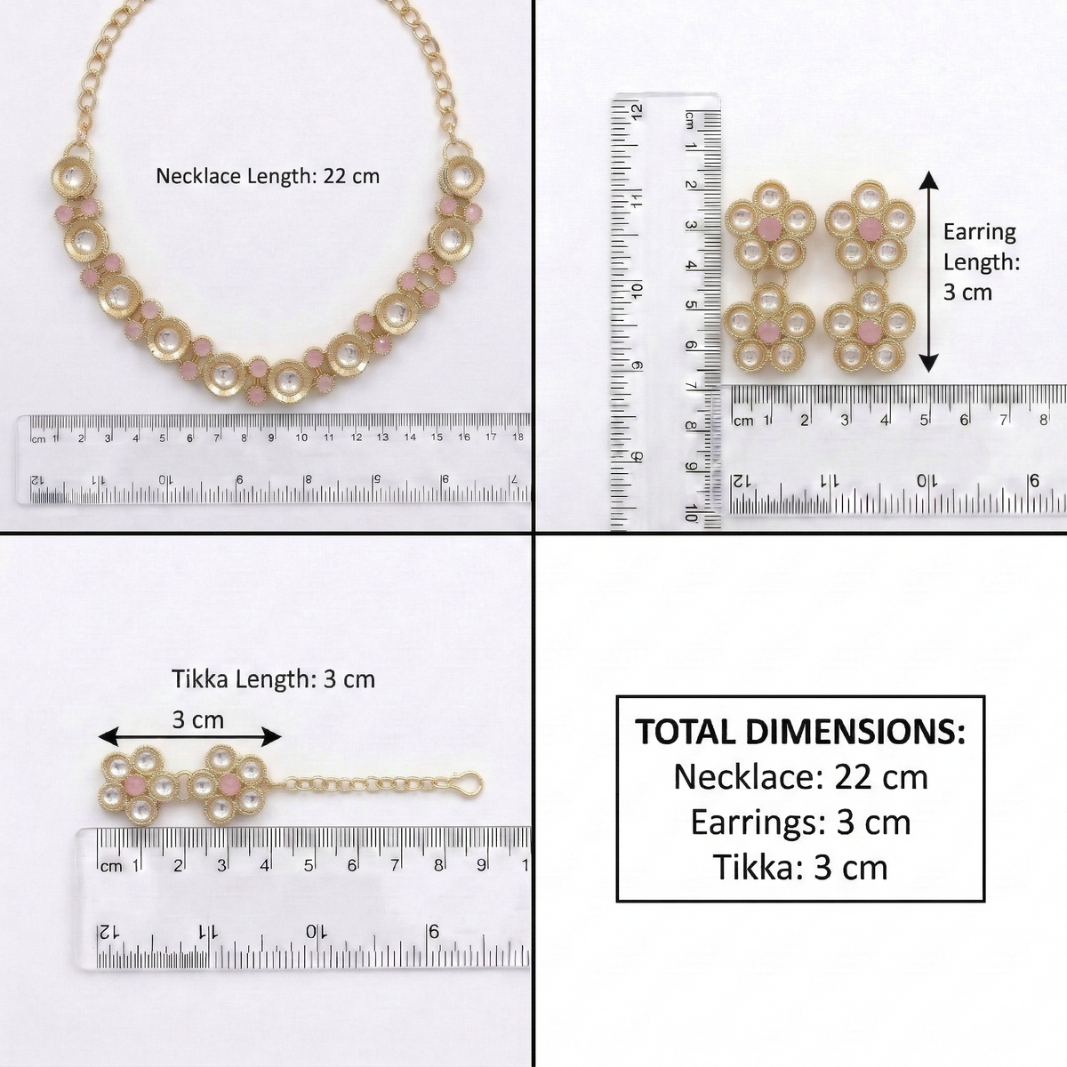 Pink Kundan Set for women