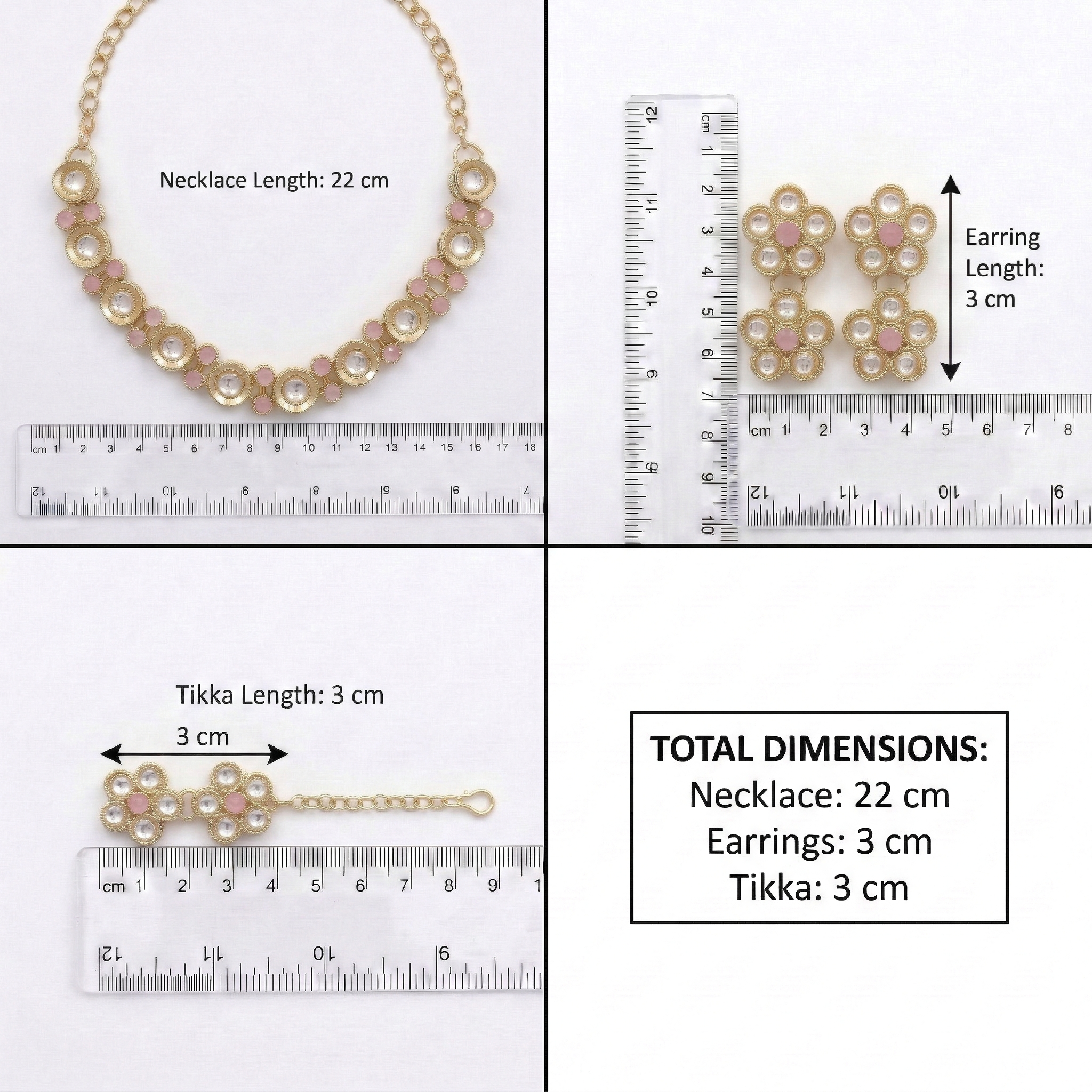 Pink Kundan Set for women